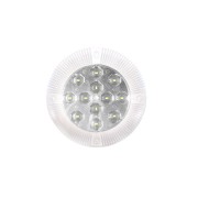LED interior lamp, long, transparent lens, 12/24 V 0,5m cable